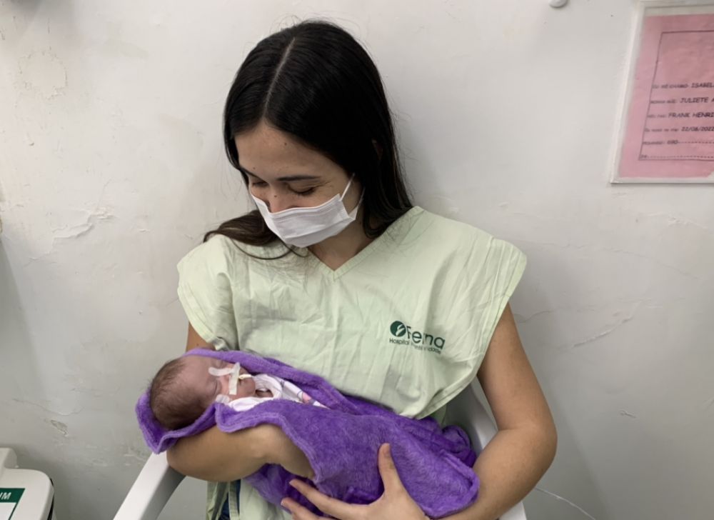 Juliete com a filha Isabela 