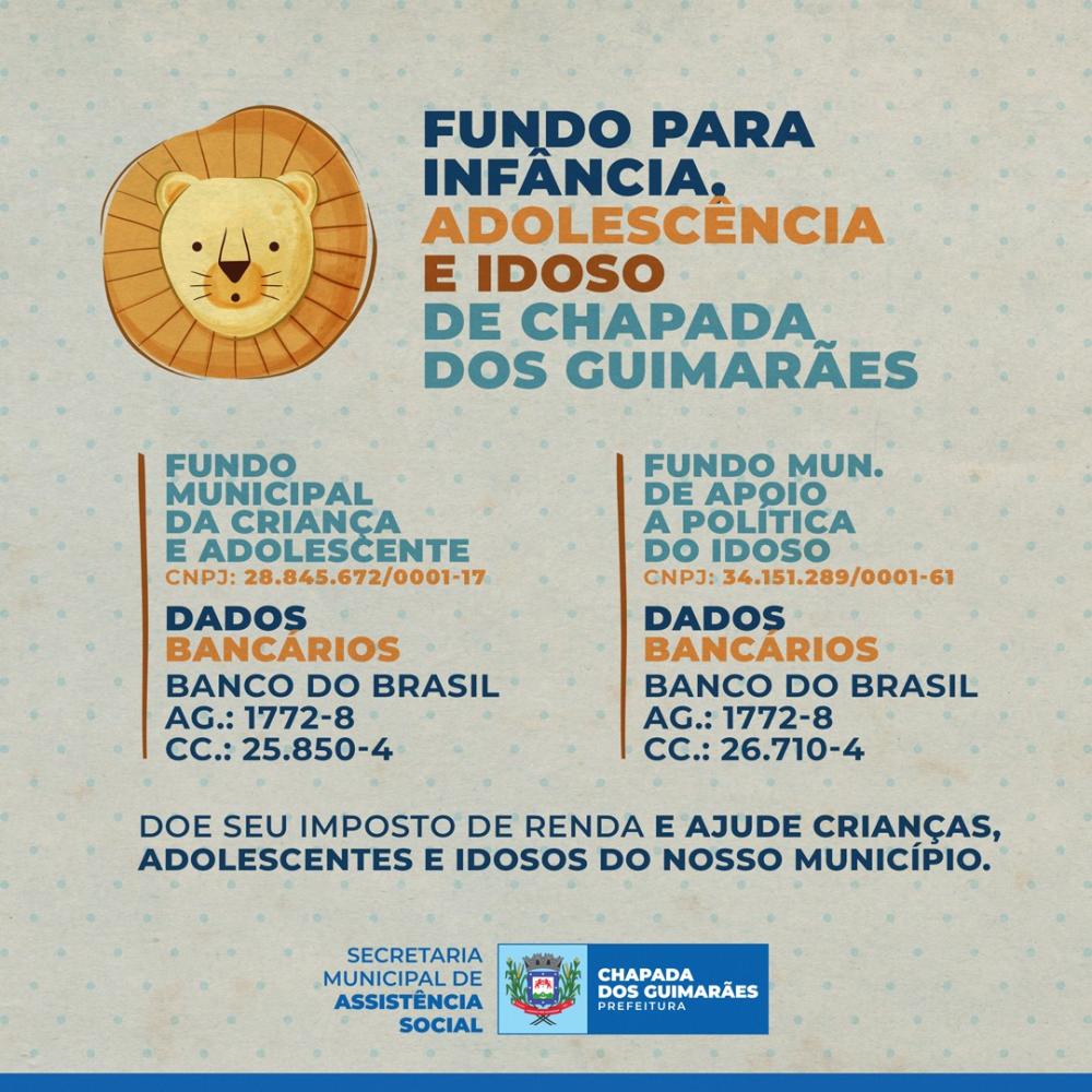 Chapada lança campanha que incentiva a doação de parte do IR para os fundos da criança, adolescentes e idosos
