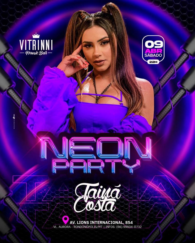 Tainá Costa promete show lotado na Vitrinni Music Bar em Rondonópolis