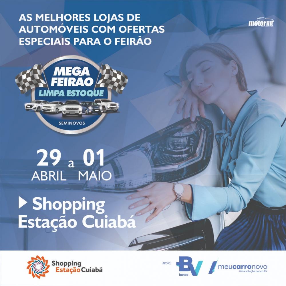Feirão de carros Multimarcas neste fim de semana no Shopping Estação Cuiabá