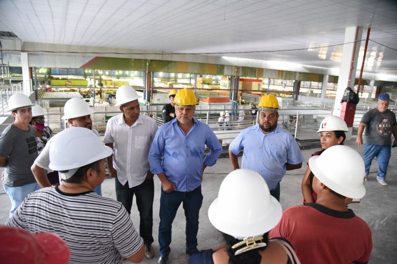 Permissionários realizam vistoria na obra do Mercado do Porto e avaliam: “Temos uma estrutura maravilhosa”