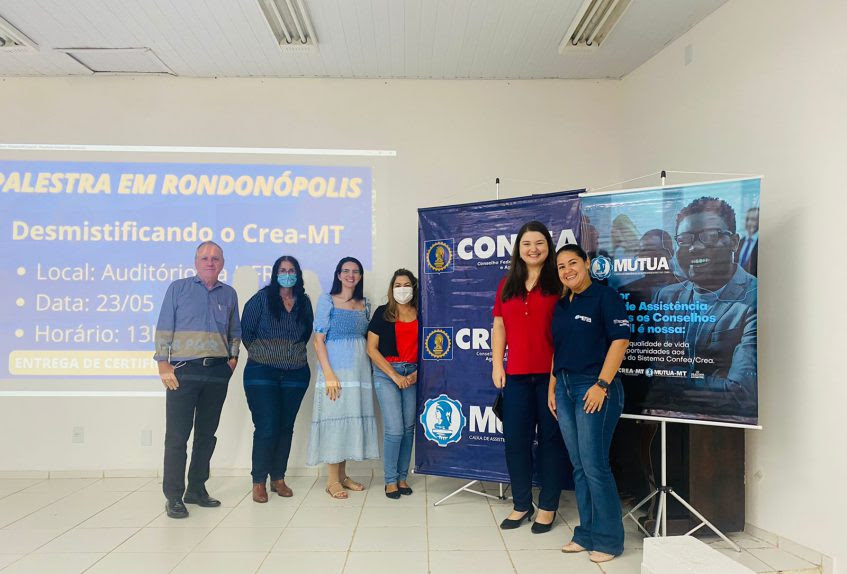 Estudantes de Engenharia de Rondonópolis recebem palestra: “Sistema Confea e Mútua”