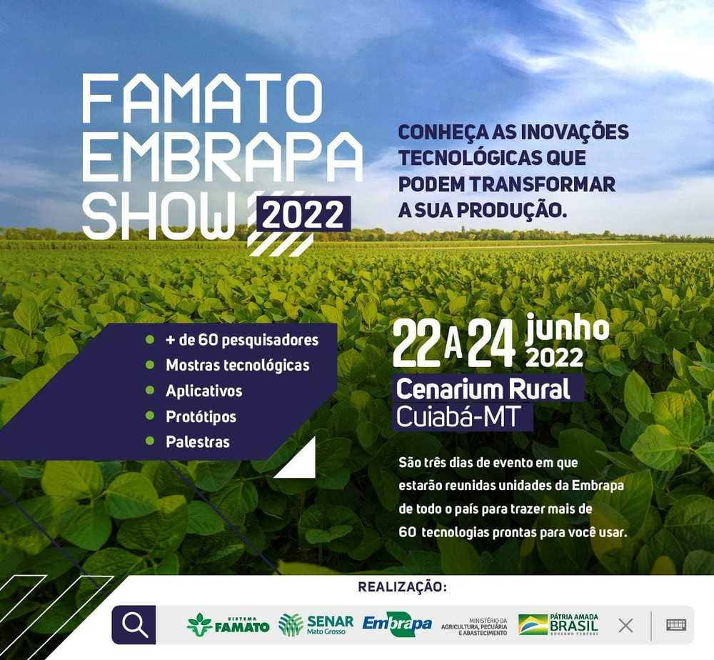 Famato Embrapa Show terá 9 minipalestras simultâneas via rádio