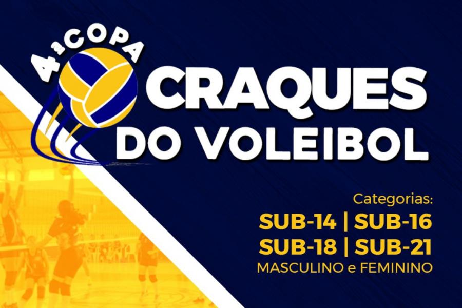 4º Copa Craques do Vôlei com 41 equipes começa nesta quinta-feira (16)