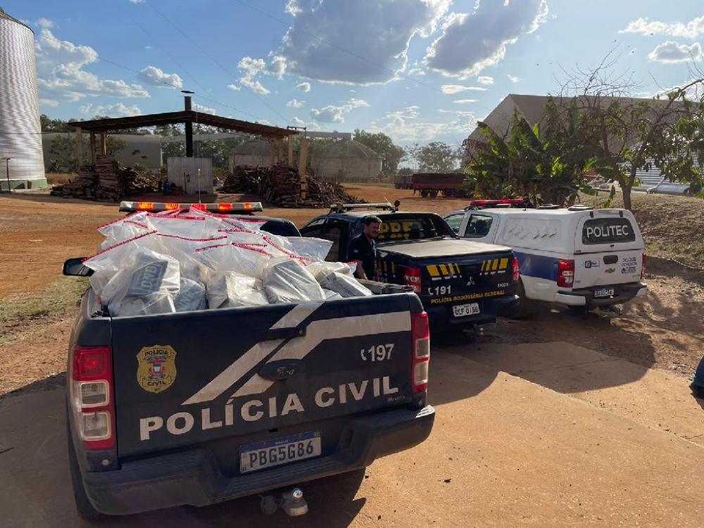 Polícia Civil incinera 800 quilos de cocaína e drogas sintéticas em Primavera do Leste