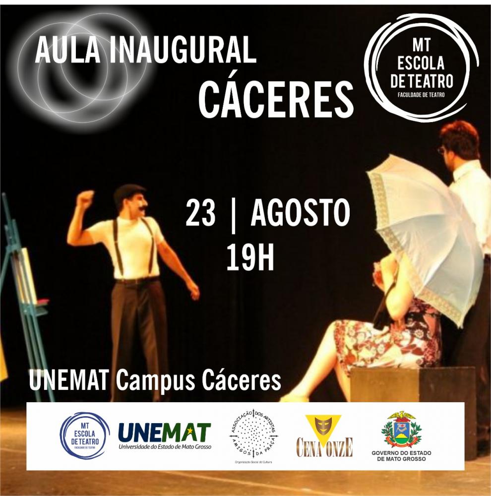 Aula inaugural do Curso Superior de Tecnologia em Teatro acontece nesta terça (23)