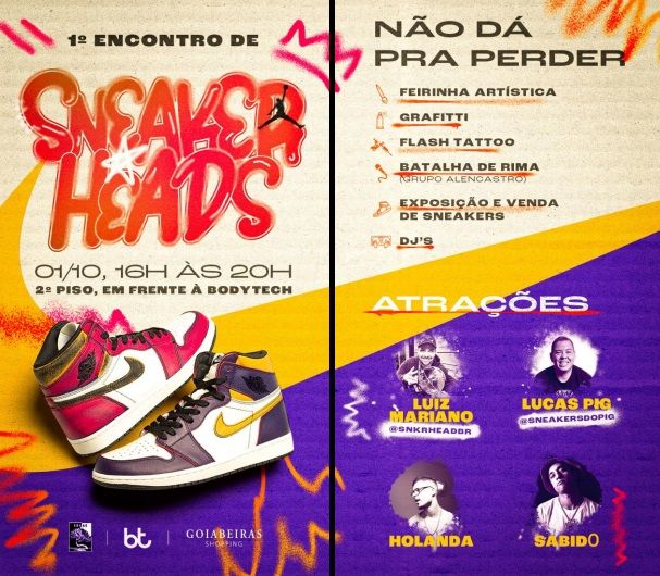Goiabeiras e Bodytech realizam 1° Encontro de Sneakerheads, neste sábado (01)