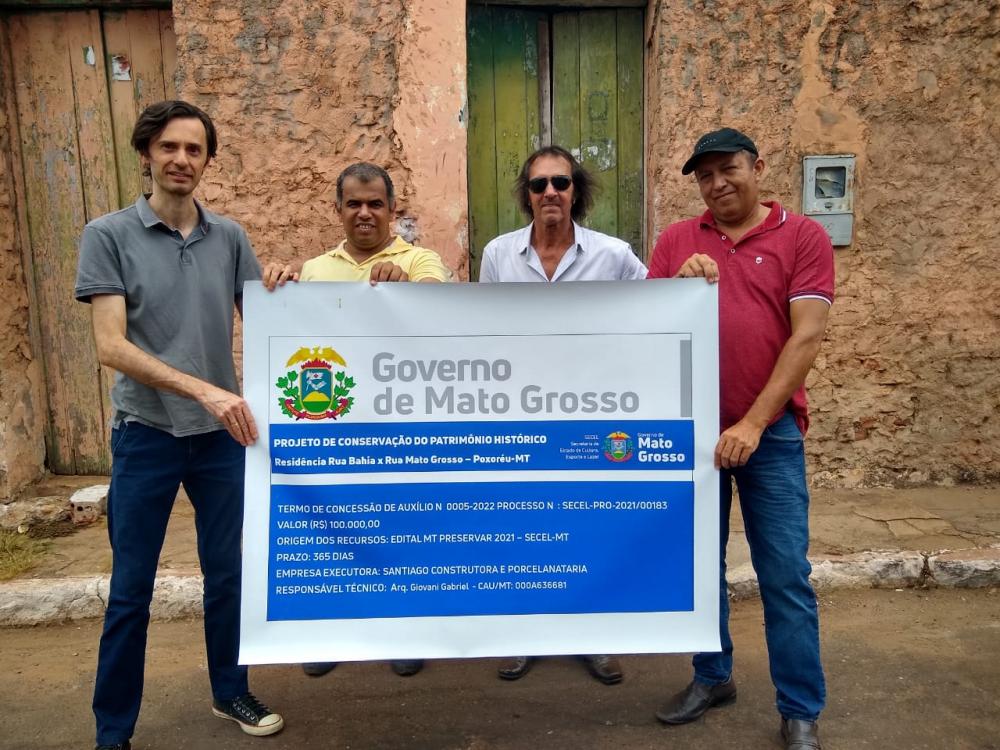 Começam as obras de restauração de patrimônio histórico em Poxoréu 
