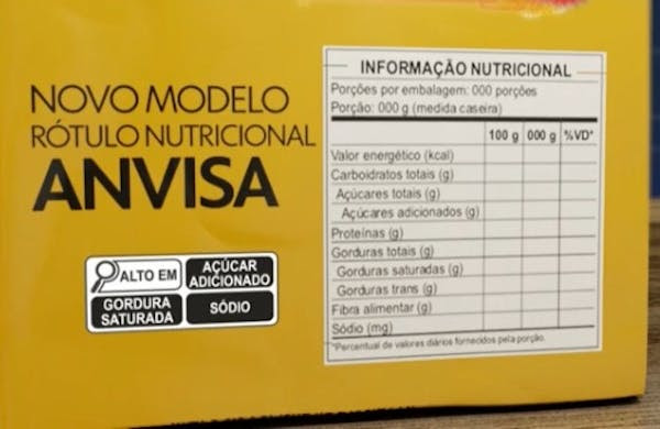 Produtos com altas taxas de sal, açúcar e gordura devem expor aviso nos rótulos