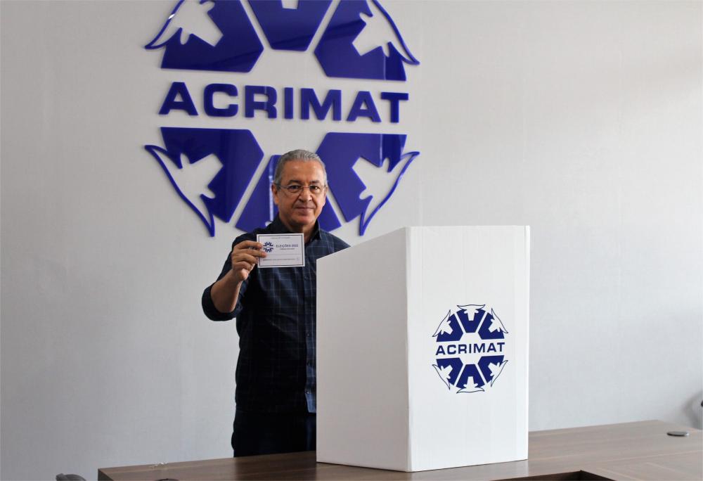 Oswaldo Pereira é reeleito presidente da Acrimat; veja como fica a nova diretoria