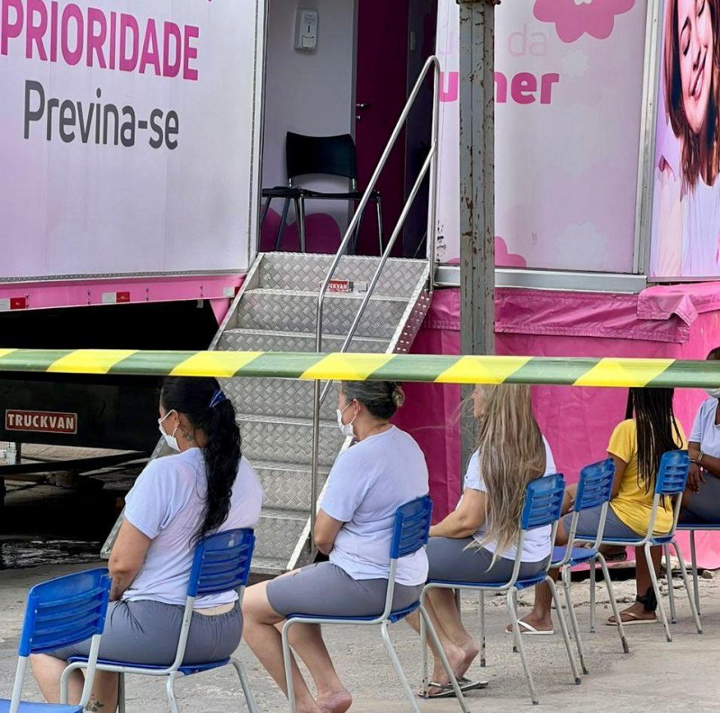 Unidade móvel do Hospital Estadual Santa atende reeducandas da Penitenciária Feminina Ana Maria do Couto