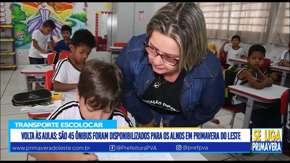 Voltas às aulas em Primavera do Leste: Prefeitura disponibiliza 45 ônibus para atender aos alunos que dependem do transporte escolar