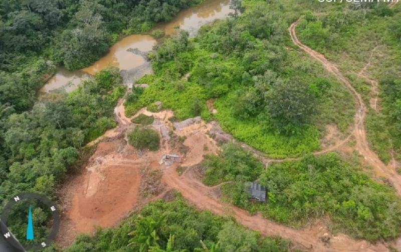 Sema e Polícia Ambiental aplicaram R$ 6,8 milhões em multas em operações contra garimpos clandestinos