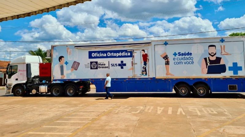 Unidades especializados da SES realizam coleta de sangue e entregam cadeiras de rodas em Juína