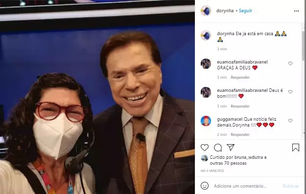 Silvio Santos recebe alta hospitalar após ser internado com Covid-19