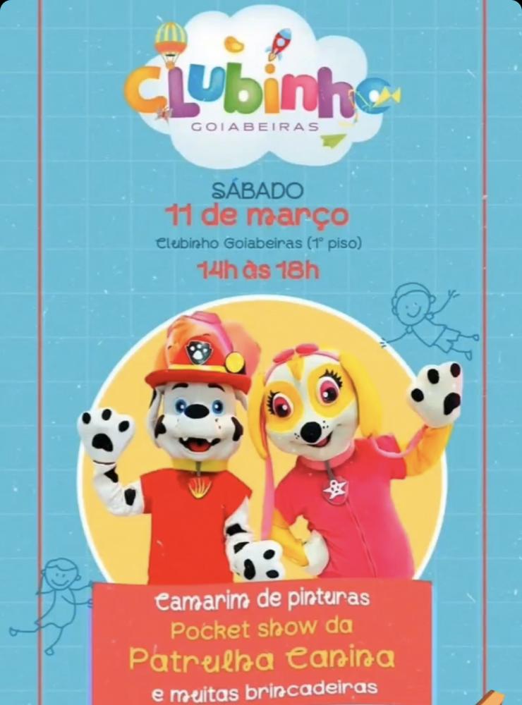 Clubinho Goiabeiras promove tarde de brincadeiras e pocket show às crianças neste sábado (11)