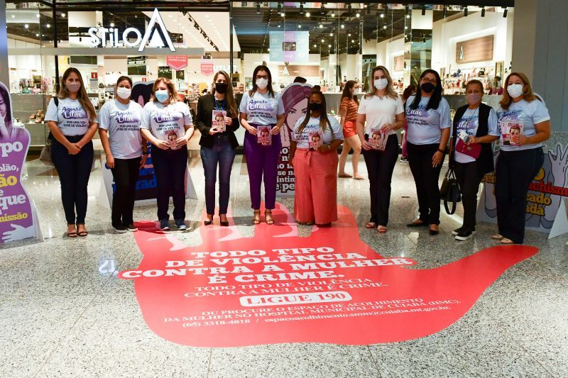 Campanha da Secretaria Municipal da Mulher “Não se Cale. Denuncie” ganha apoio do Shopping Estação Cuiabá