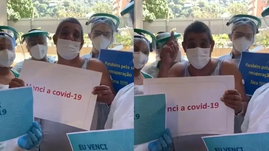 Zeca Pagodinho comemora alta de hospital após covid-19: 'Vacinem-se' 