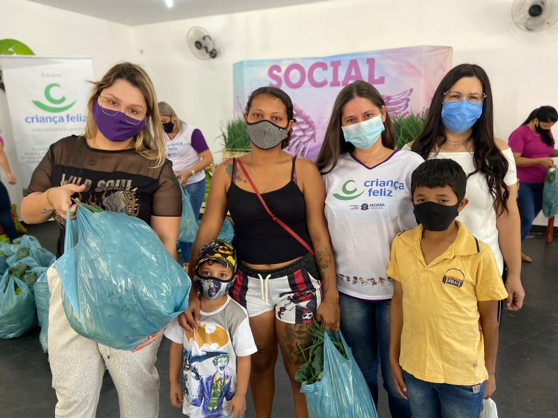 Assistência Social de Jaciara e Agricultura atendem mais de 200 famílias com a entrega de verduras e hortaliças