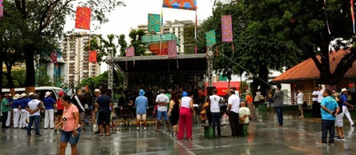 Alvorada na Praça 8 de Abril deu início às comemorações do aniversário de Cuiabá