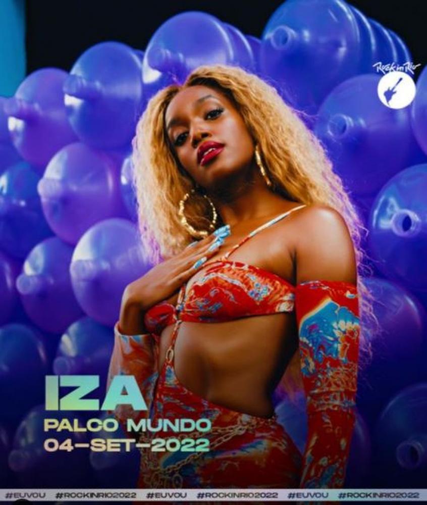 Confirmada no Rock in Rio 2022, IZA já curtiu o festival no gramado; veja fotos!