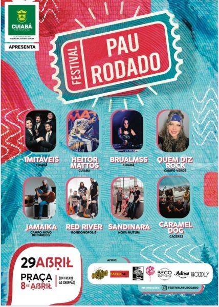Praça 8 de Abril é palco do 1º Festival Pau Rodado neste sábado (29)