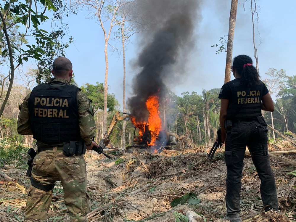 PF faz operação para combater garimpos ilegais em terra indígenas em MT