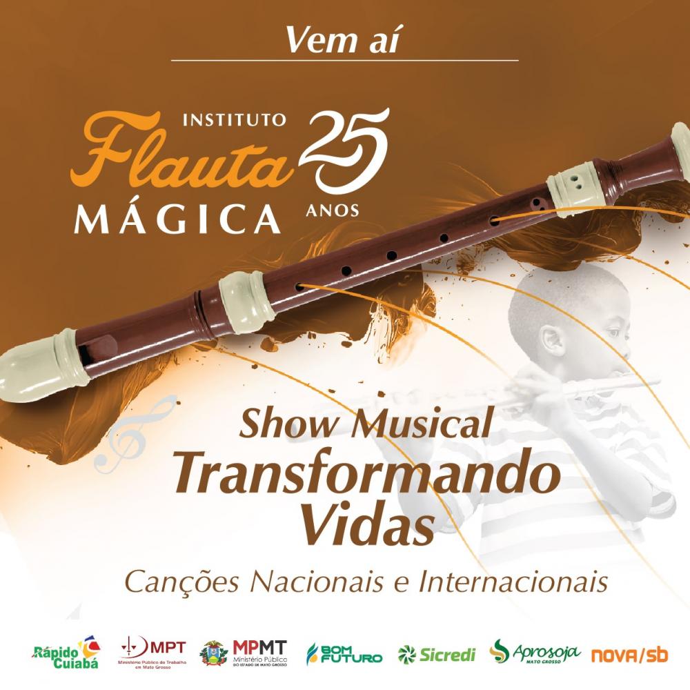 Flauta Mágica celebra 25 anos de existência apresentando musical no Cine Teatro