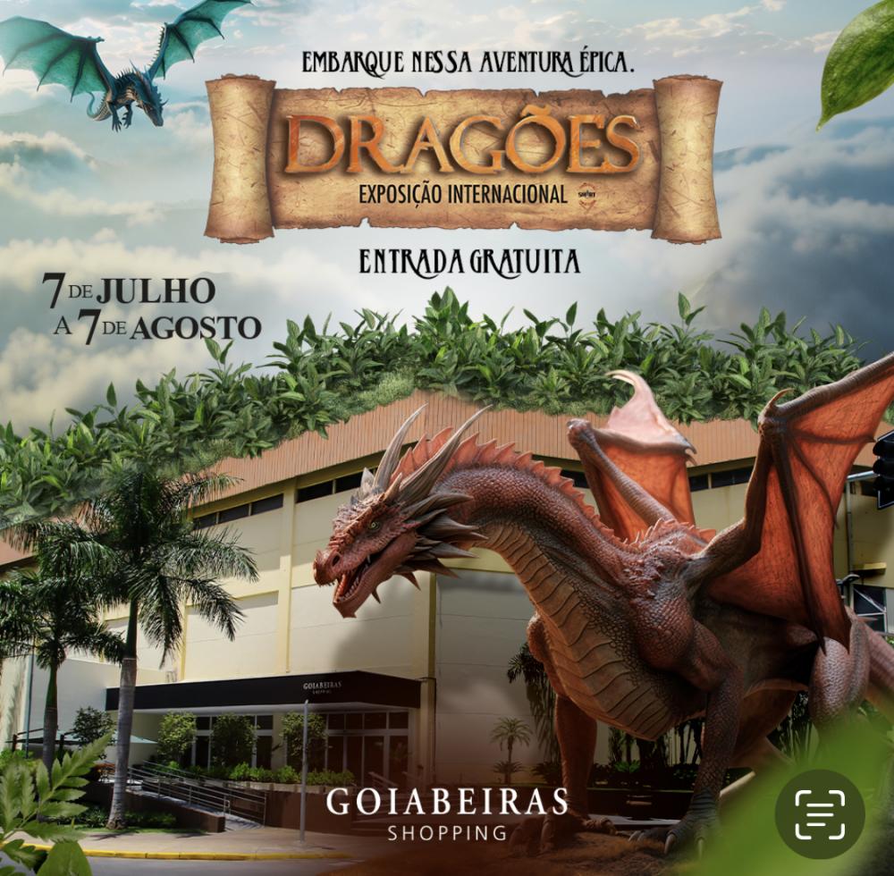 Goiabeiras Shopping promove ‘Exposição Internacional dos Dragões’ nas férias de julho