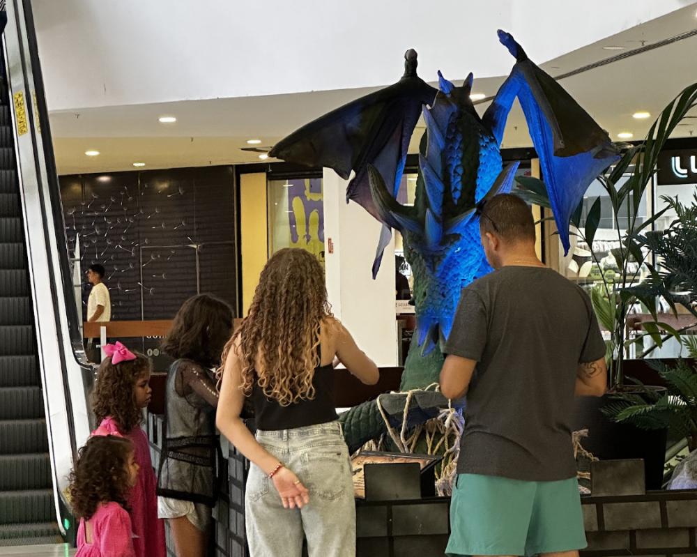 Cinema e Exposição de Dragões são diversões garantidas no Goiabeiras Shopping