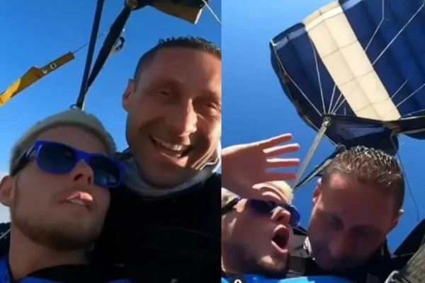 Ex-BBB Daniel Lenhardt enfrenta ‘susto’ em salto de paraquedas e cena de desespero viraliza