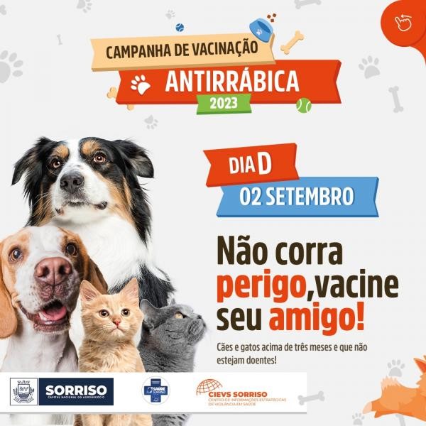 Sábado é Dia D de vacinação antirrábica na área central