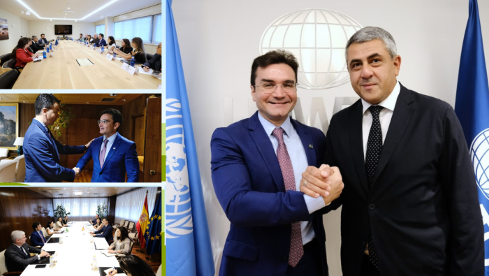 Em visita à sede da agência da ONU para o turismo, ministro Celso Sabino fortalece cooperação para atração de investimentos e ampliação da malha aérea no Brasil
