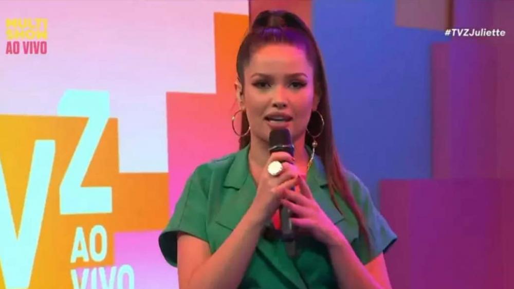 Juliette manda recado para ex-namorados no 'TVZ': 'Quem não ficou não fica mais'