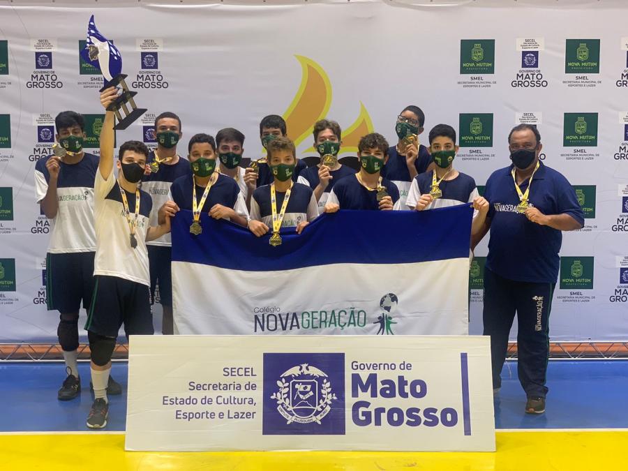 Primavera do Leste é campeã estadual escolar no voleibol masculino e feminino