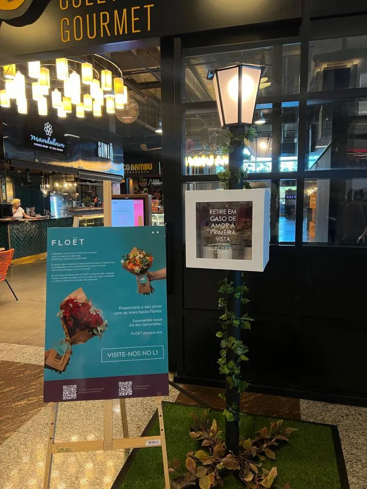 Ação em shopping inspirou apaixonados a se declararem no Dia dos Namorados