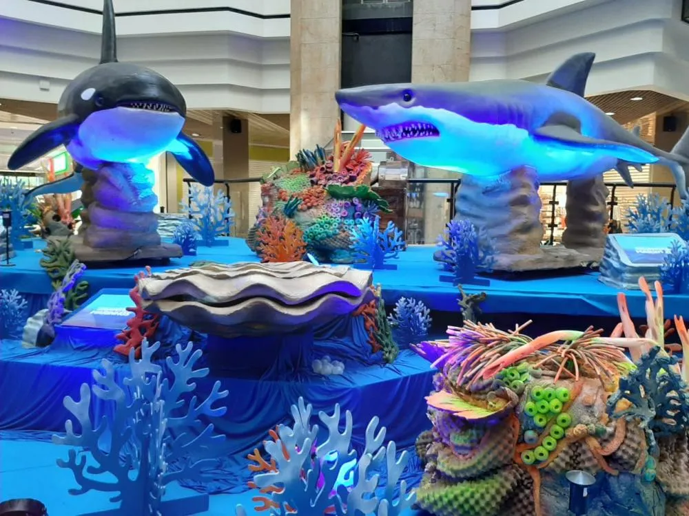 Exposição gratuita ‘O Fantástico Mundo Marinho’ chega ao Goiabeiras Shopping 