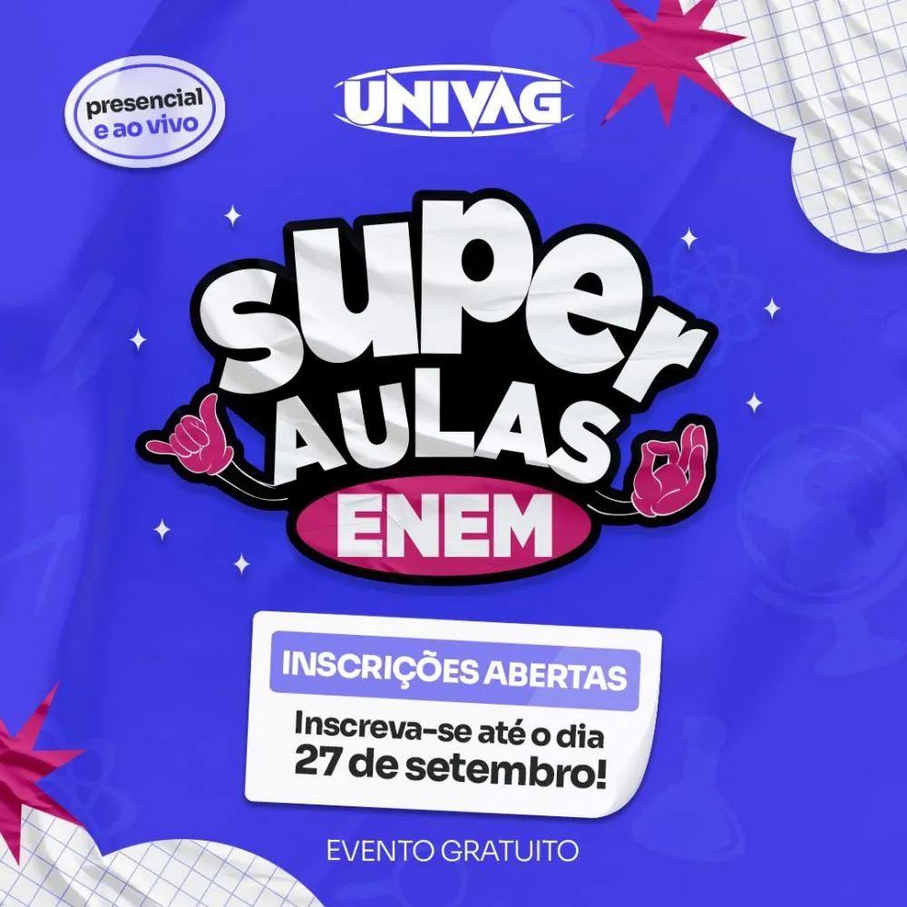 UNIVAG prepara revisão gratuita dos conteúdos exigidos no Enem
