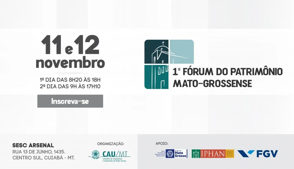 Fórum do Patrimônio Mato-grossense destaca conservação e restauração com renomados especialistas
