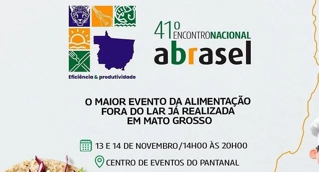 Cuiabá será palco do 41º Encontro Nacional Abrasel em novembro