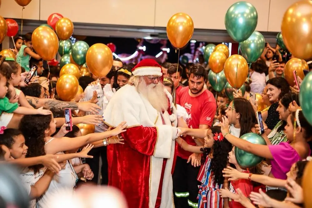 Chegada do Papai Noel acontece neste fim de semana em shopping de Cuiabá