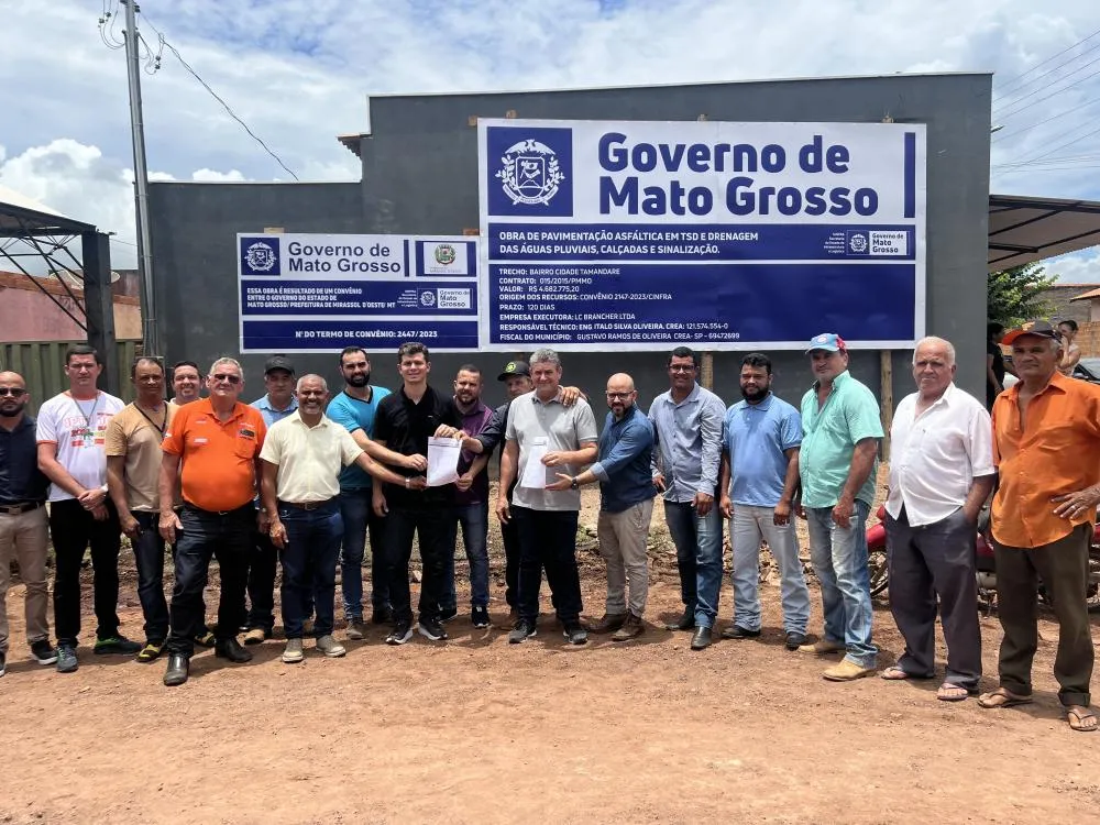 Mirassol D’Oeste avança com novas obras e investimentos em infraestrutura e assistência social