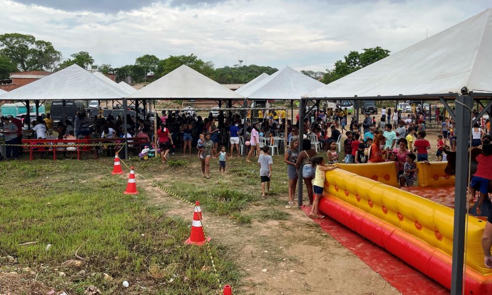 Ação social de Dia das Crianças atende quase 500 meninos e meninas de Cuiabá