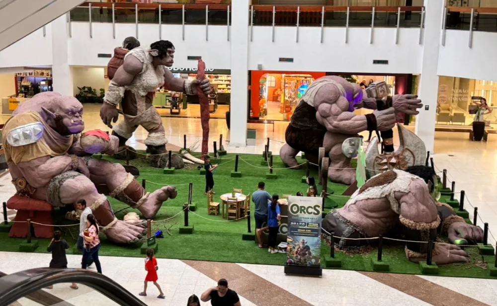 Fim de semana tem cinema com meia entrada, feirinha e exposição de Orcs no Goiabeiras Shopping 