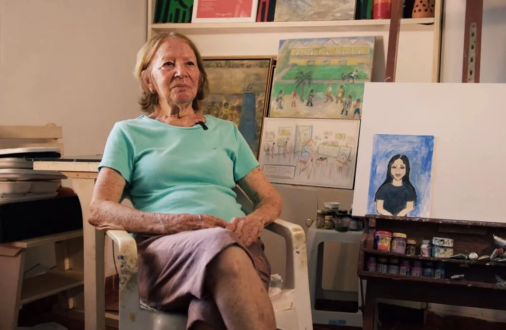 Sesc faz homenagem emocionante a artista que aprendeu a pintar por carta