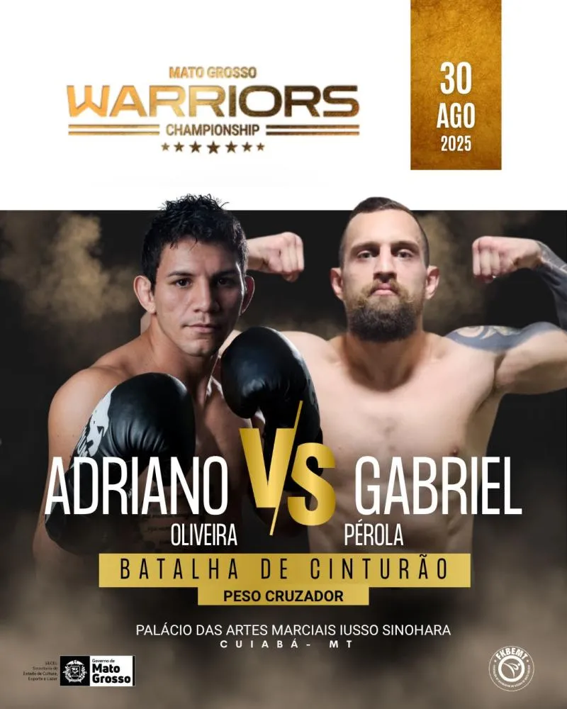 R$ 50 mil em jogo e dois cinturões na mira: Cuiabá vai virar octógono no MT Warriors!