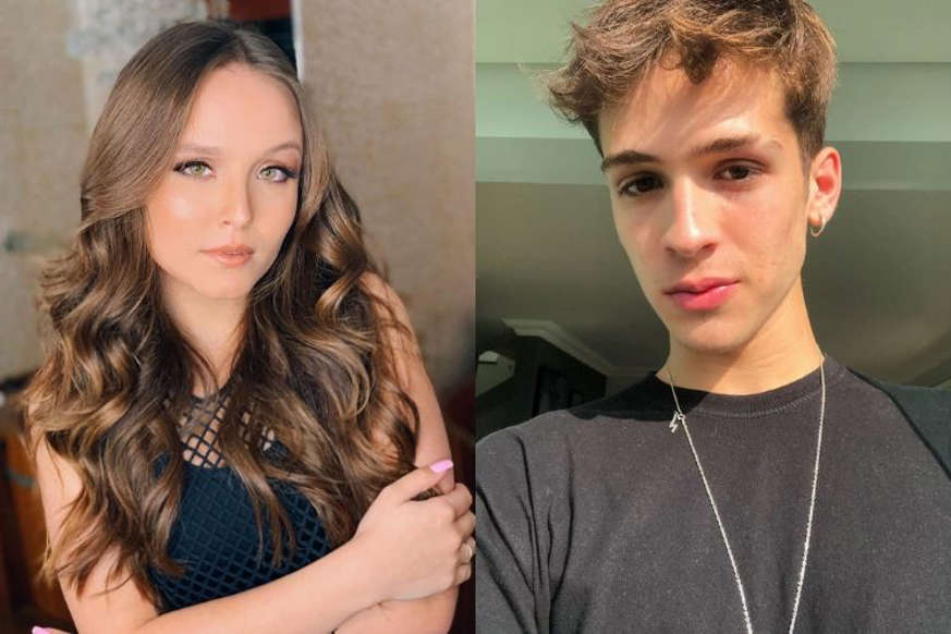 João Guilherme e Larissa Manoela são flagrados juntos em festa