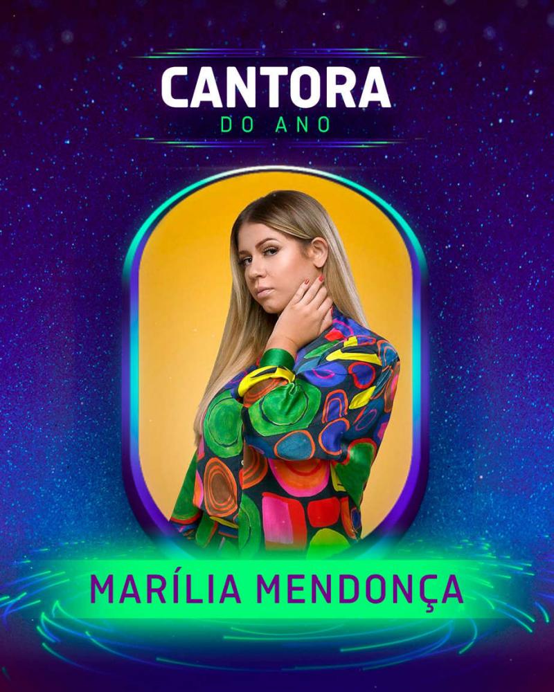 Prêmio Multishow 2021 declara Marília Mendonça a cantora do ano