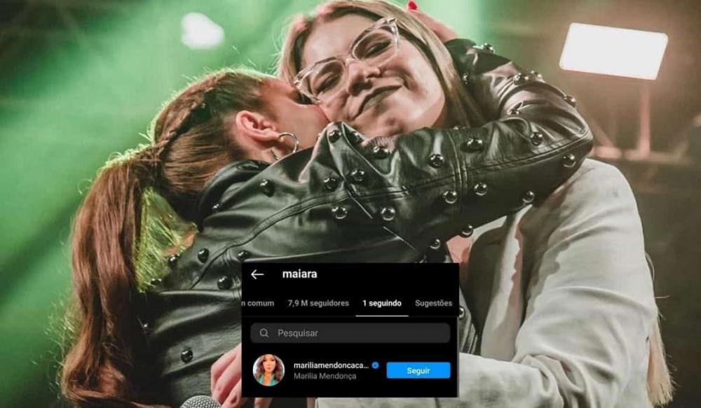 Maiara passa a seguir somente Marília Mendonça no Instagram