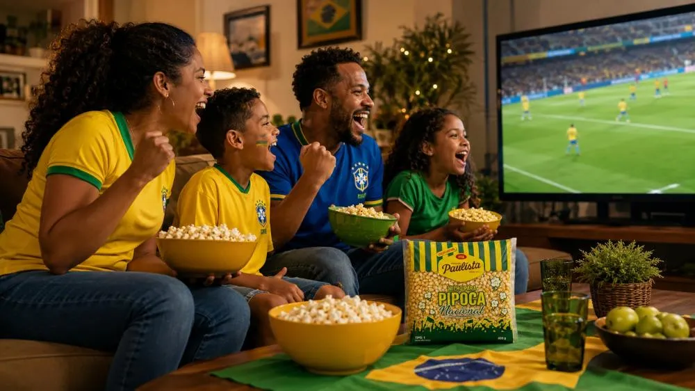 Pipoca ganha edição especial para entrar no clima da Copa